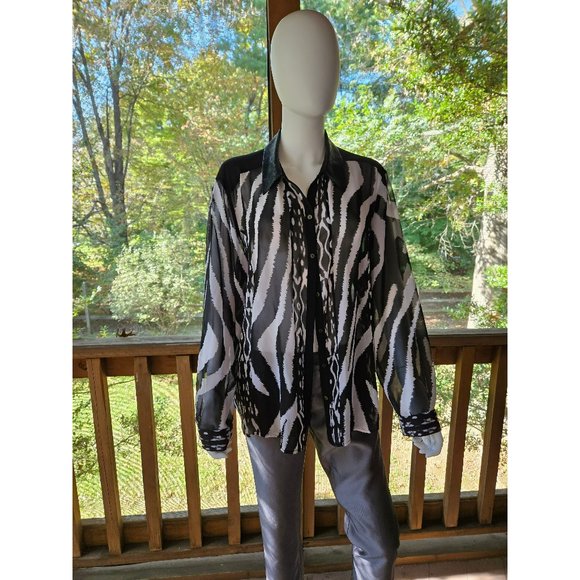 Chico's Animal Print Top - Picture 1 of 5